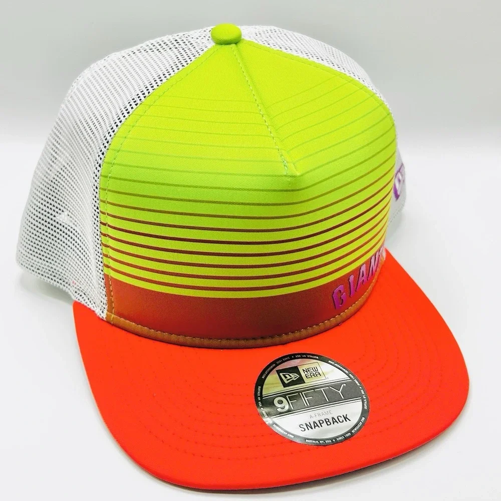 San Francisco Giants New Era Striped Sunset A-Frame Foam 9FIFTY Hat Cap Snapback